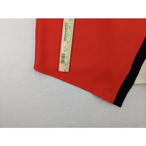 Signature by Robbie Bee Women's Dress Size 14 Orange Sheath - Picture 10 of 15